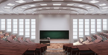 Photograph of a university lecture hall